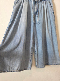 Risen Wide Leg Drawstring Jeans (1X)