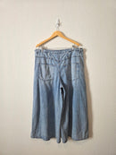 Risen Wide Leg Drawstring Jeans (1X)
