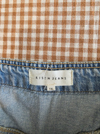 Risen Wide Leg Drawstring Jeans (1X)