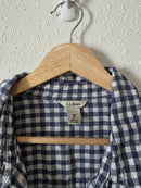 LL Bean Gingham Linen Button Up (M)