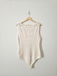 Abercrombie Crochet Knit Bodysuit (L)