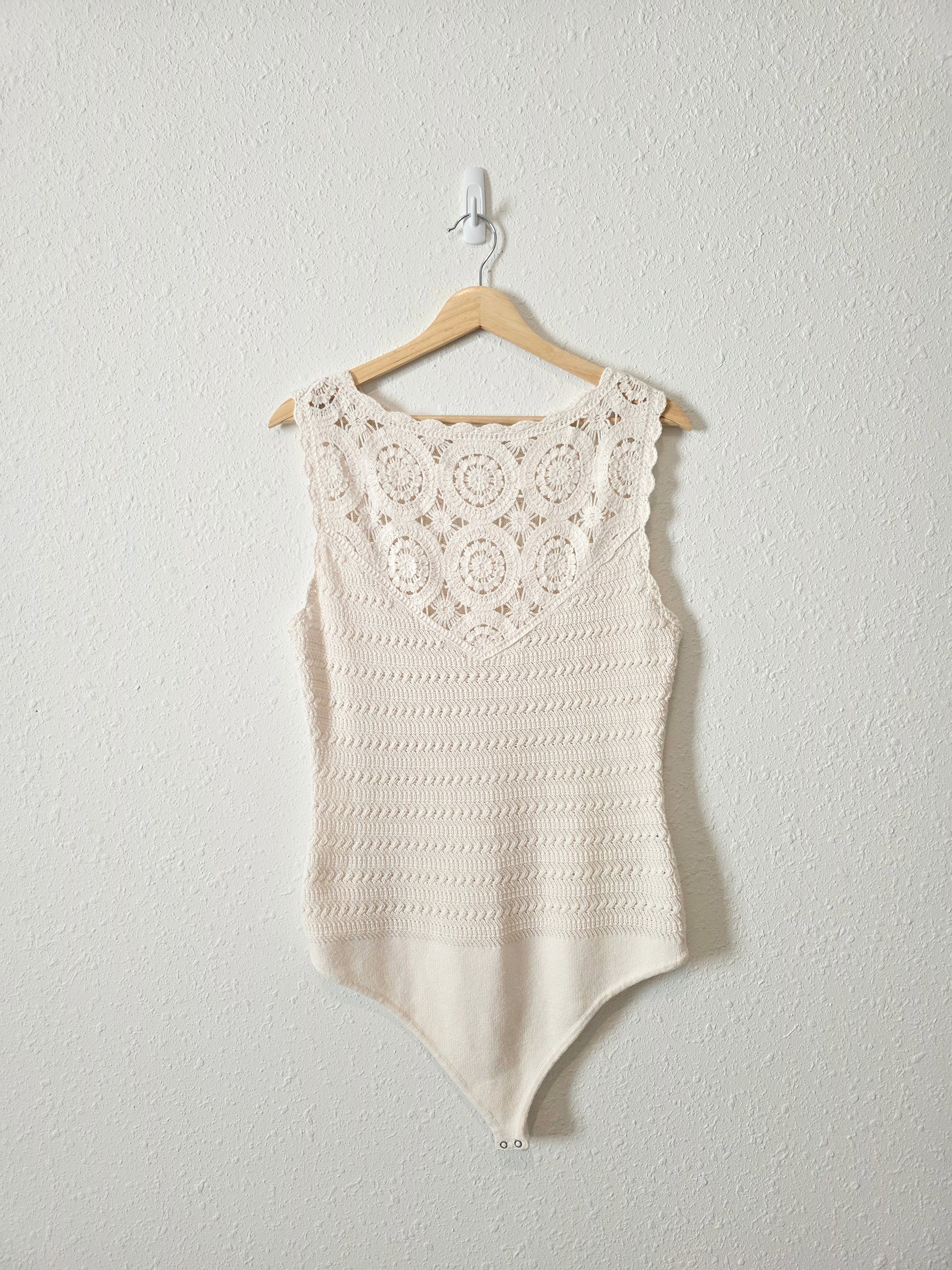 Abercrombie Crochet Knit Bodysuit (L)