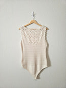 Abercrombie Crochet Knit Bodysuit (L)