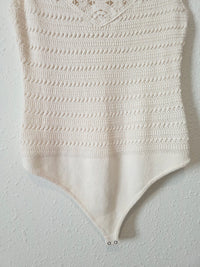 Abercrombie Crochet Knit Bodysuit (L)