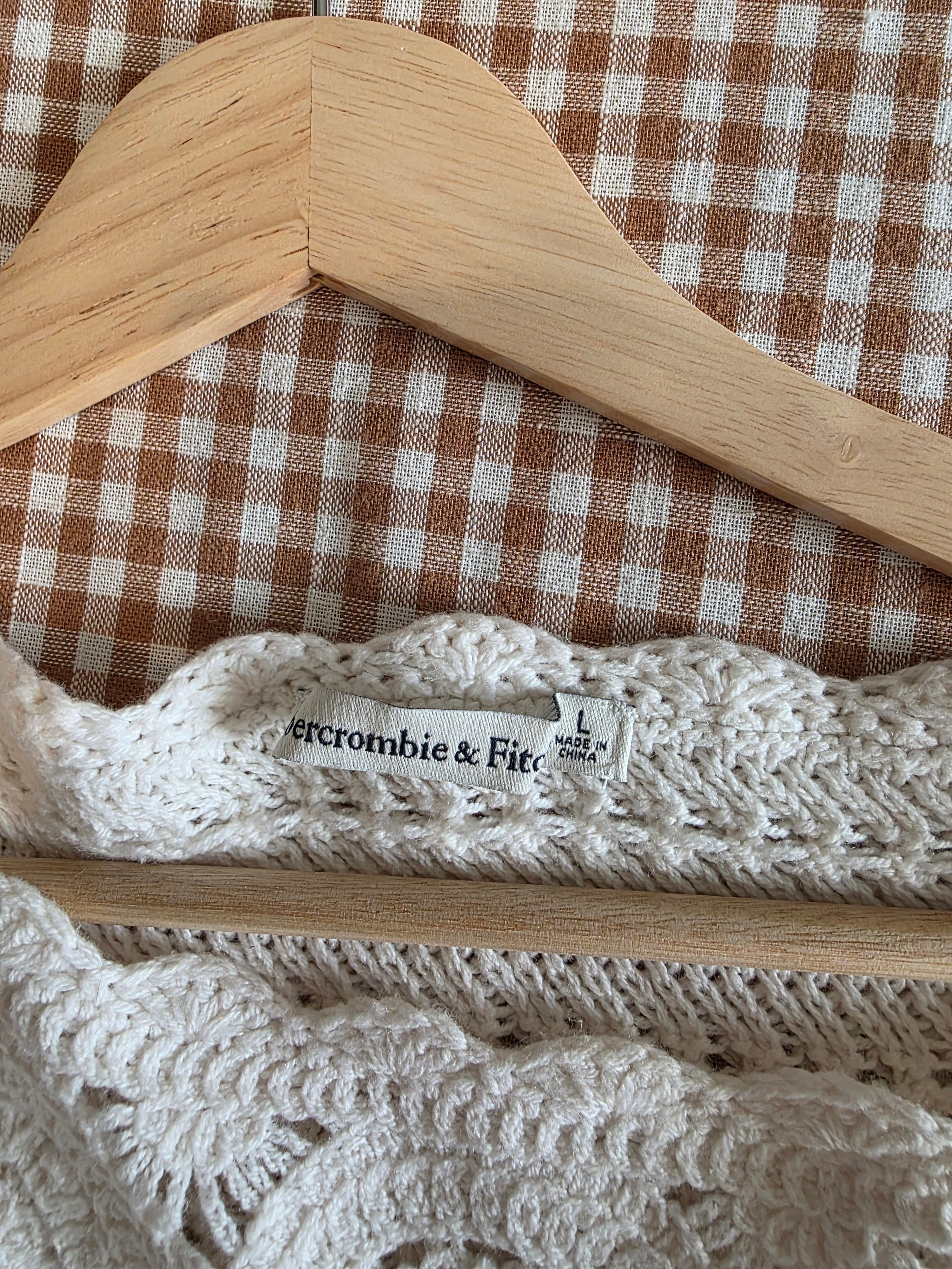 Abercrombie Crochet Knit Bodysuit (L)