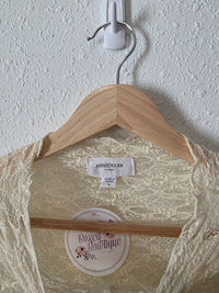 NEW Lace Mock Neck Top (L)