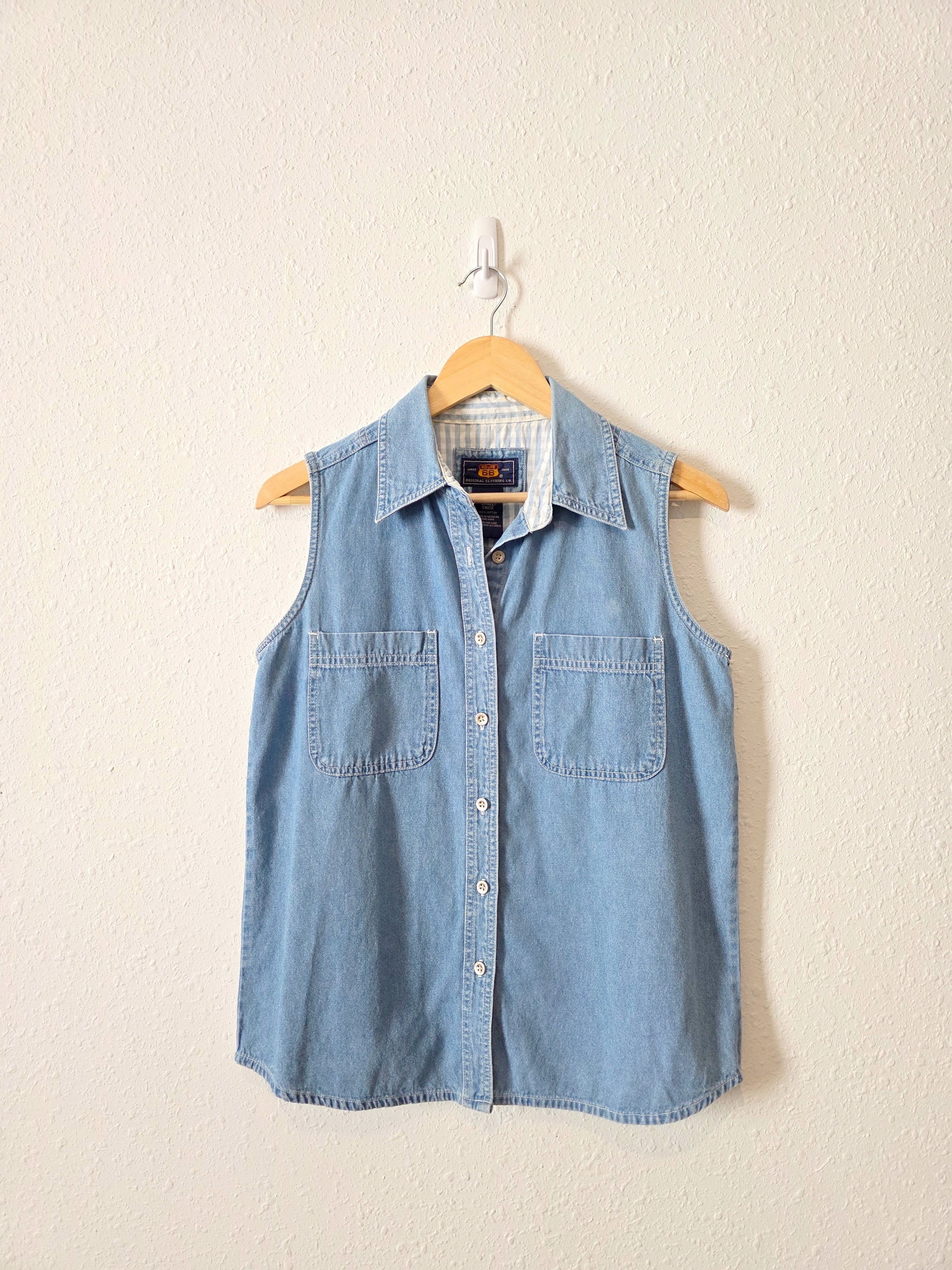 Vintage Cotton Denim Tank (S)
