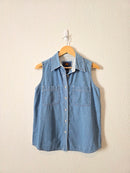 Vintage Cotton Denim Tank (S)