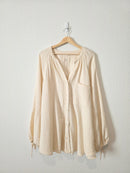 Aerie Striped Gauze Button Up (XL)