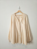 Aerie Striped Gauze Button Up (XL)