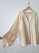 Aerie Striped Gauze Button Up (XL)