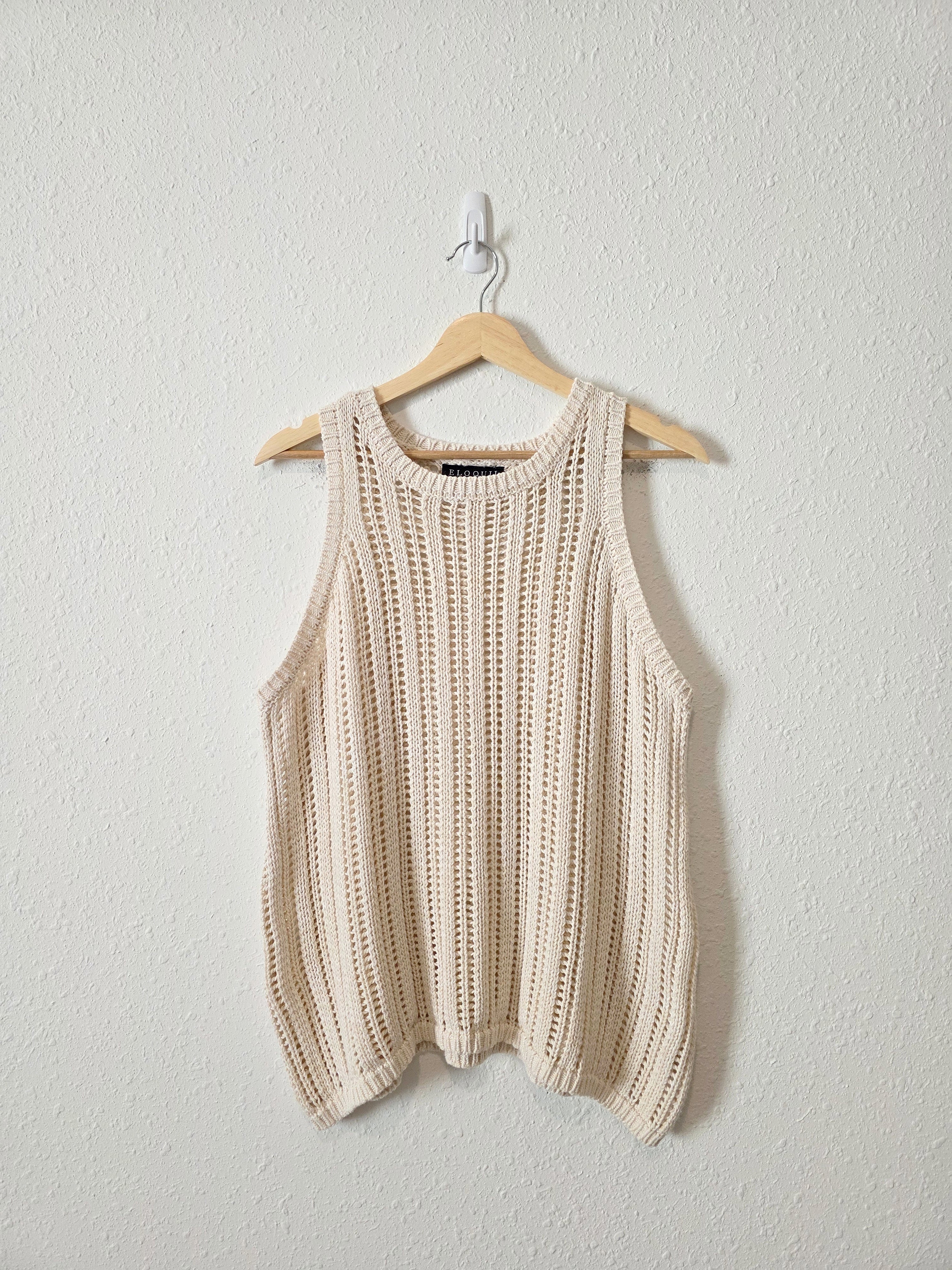 Eloquii Crochet Knit Tank (18/20)