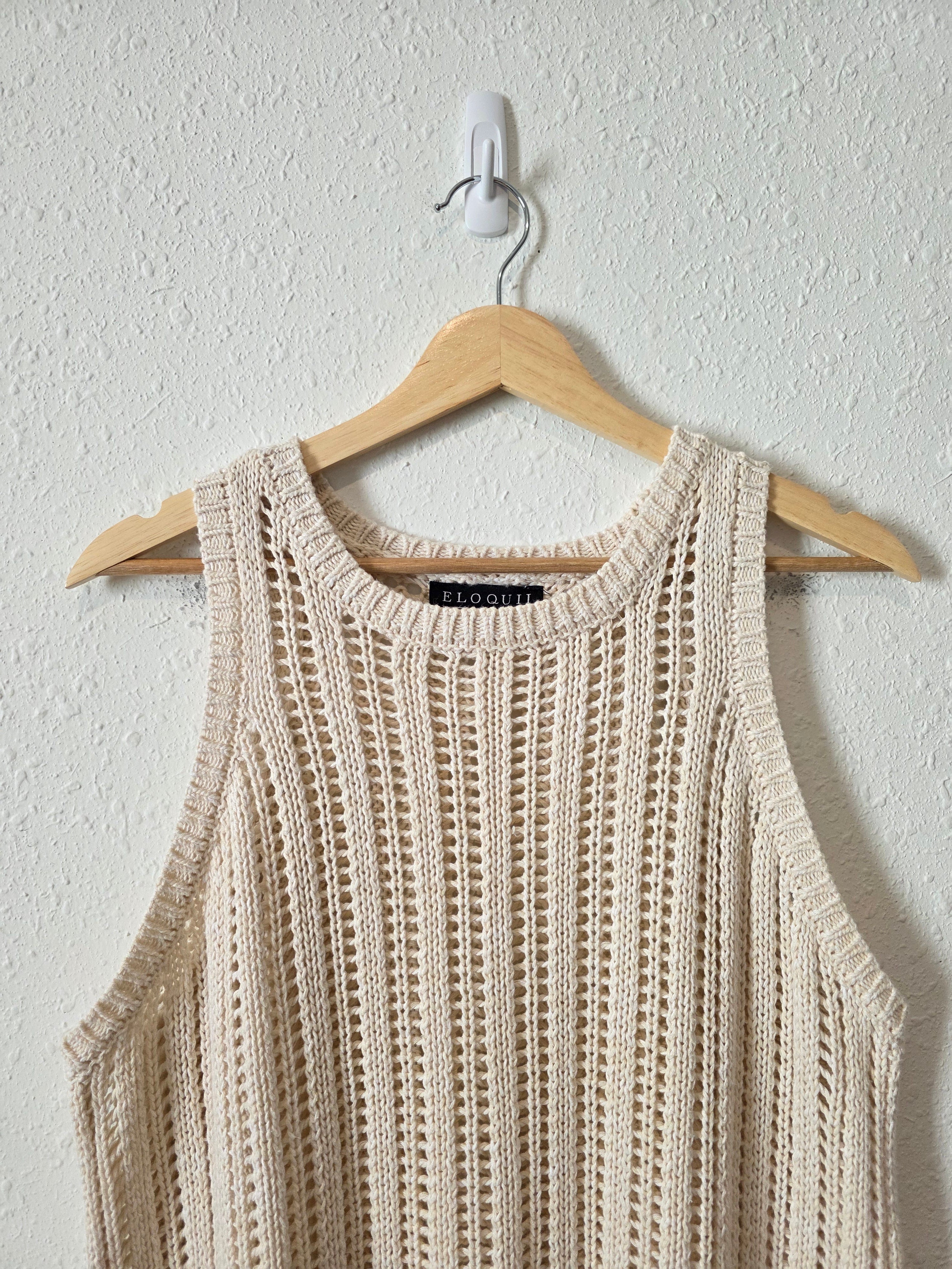 Eloquii Crochet Knit Tank (18/20)