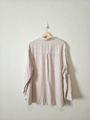 Gap Linen Blend Striped Button Up (XXL)