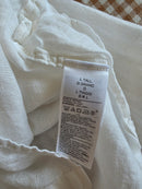 Gap White Linen Crop Shirt (L tall)