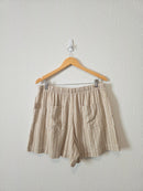 NEW Gap Linen Blend Striped Shorts (L)