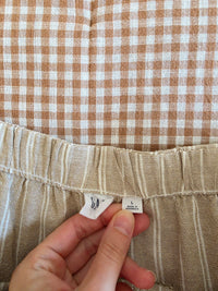 NEW Gap Linen Blend Striped Shorts (L)