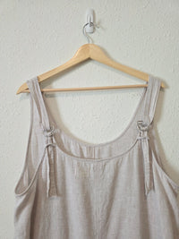 Lou & Grey Linen Cotton Wide Leg Jumpsuit (XXL)