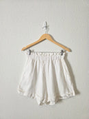 White High Rise Linen Shorts (M/L)