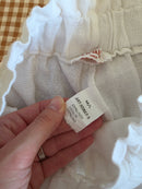 White High Rise Linen Shorts (M/L)