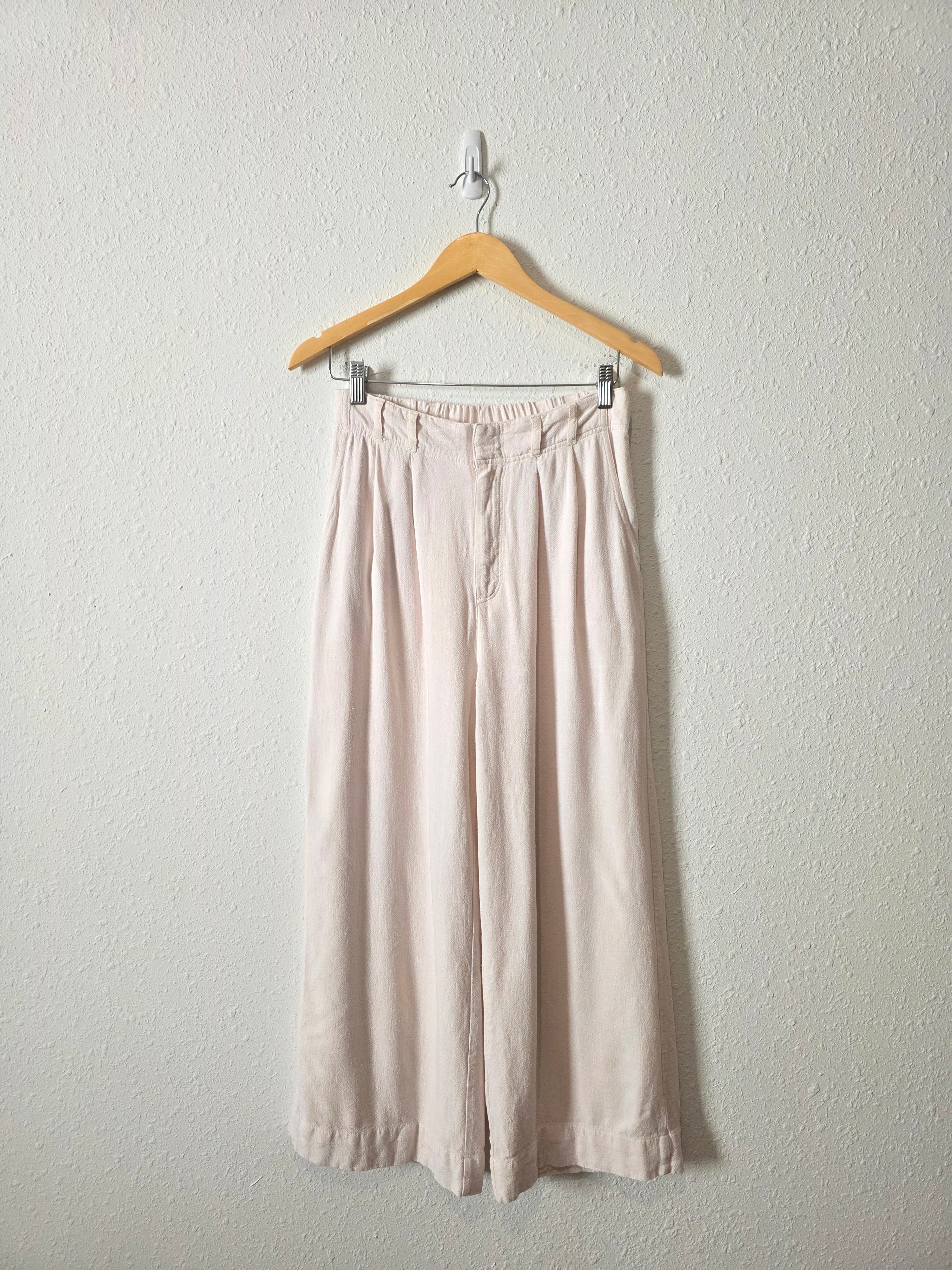 Z Supply Linen Blend Wide Leg Pants (S)
