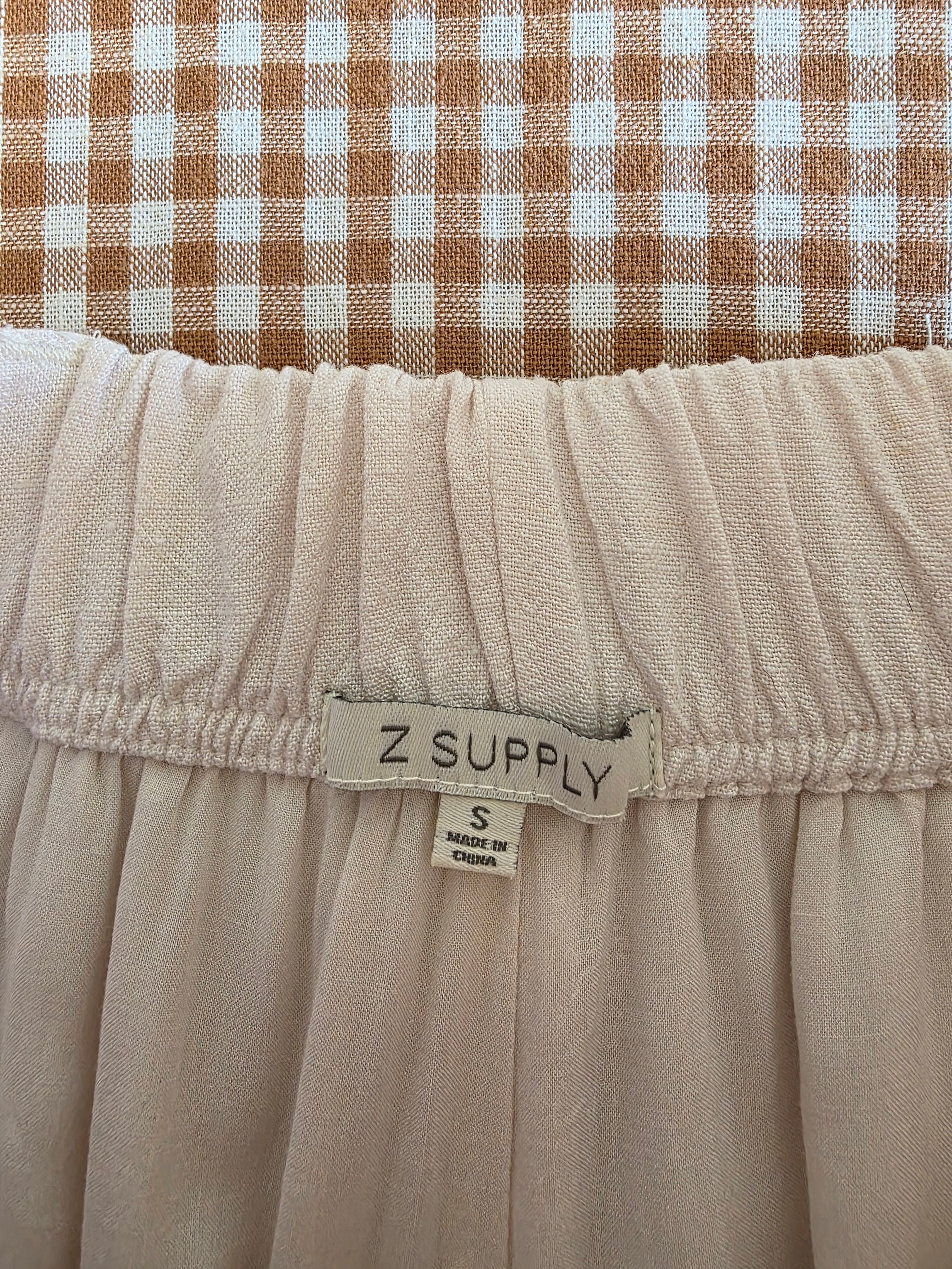 Z Supply Linen Blend Wide Leg Pants (S)