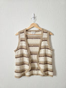 Vintage Crochet Knit Top (M)