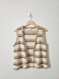 Vintage Crochet Knit Top (M)