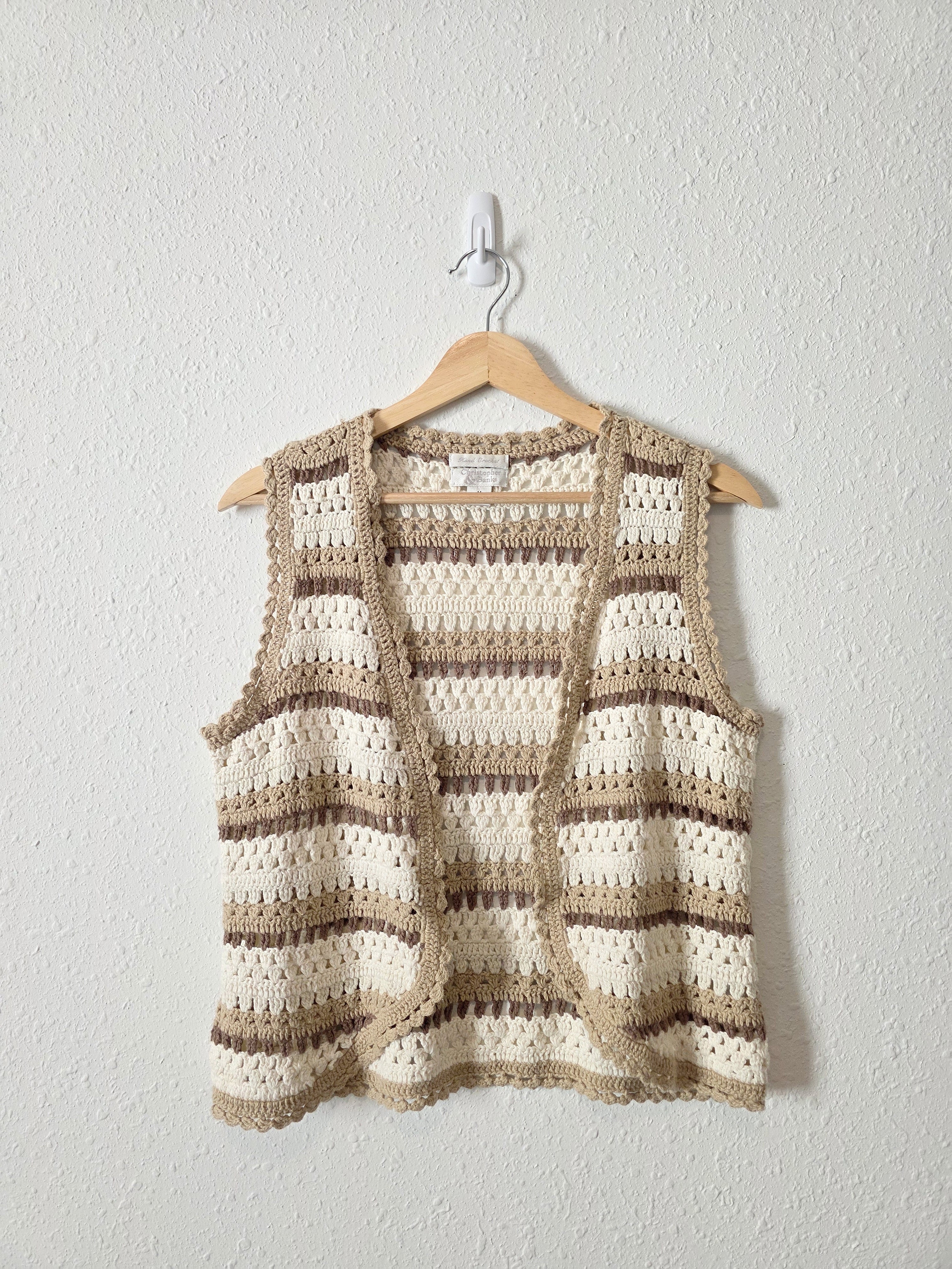 Vintage Crochet Knit Top (M)