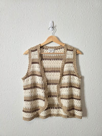 Vintage Crochet Knit Top (M)