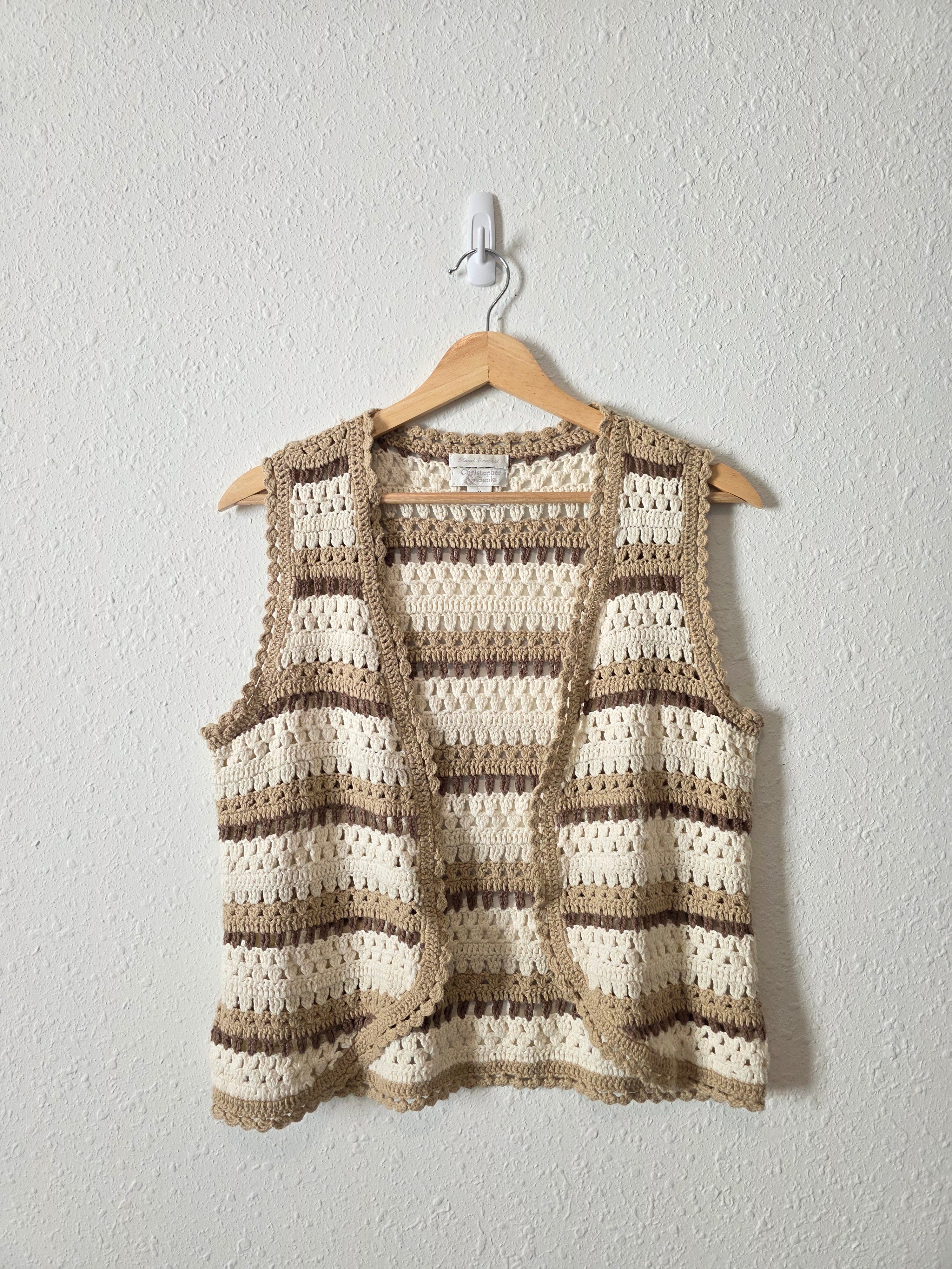 Vintage Crochet Knit Top (M)