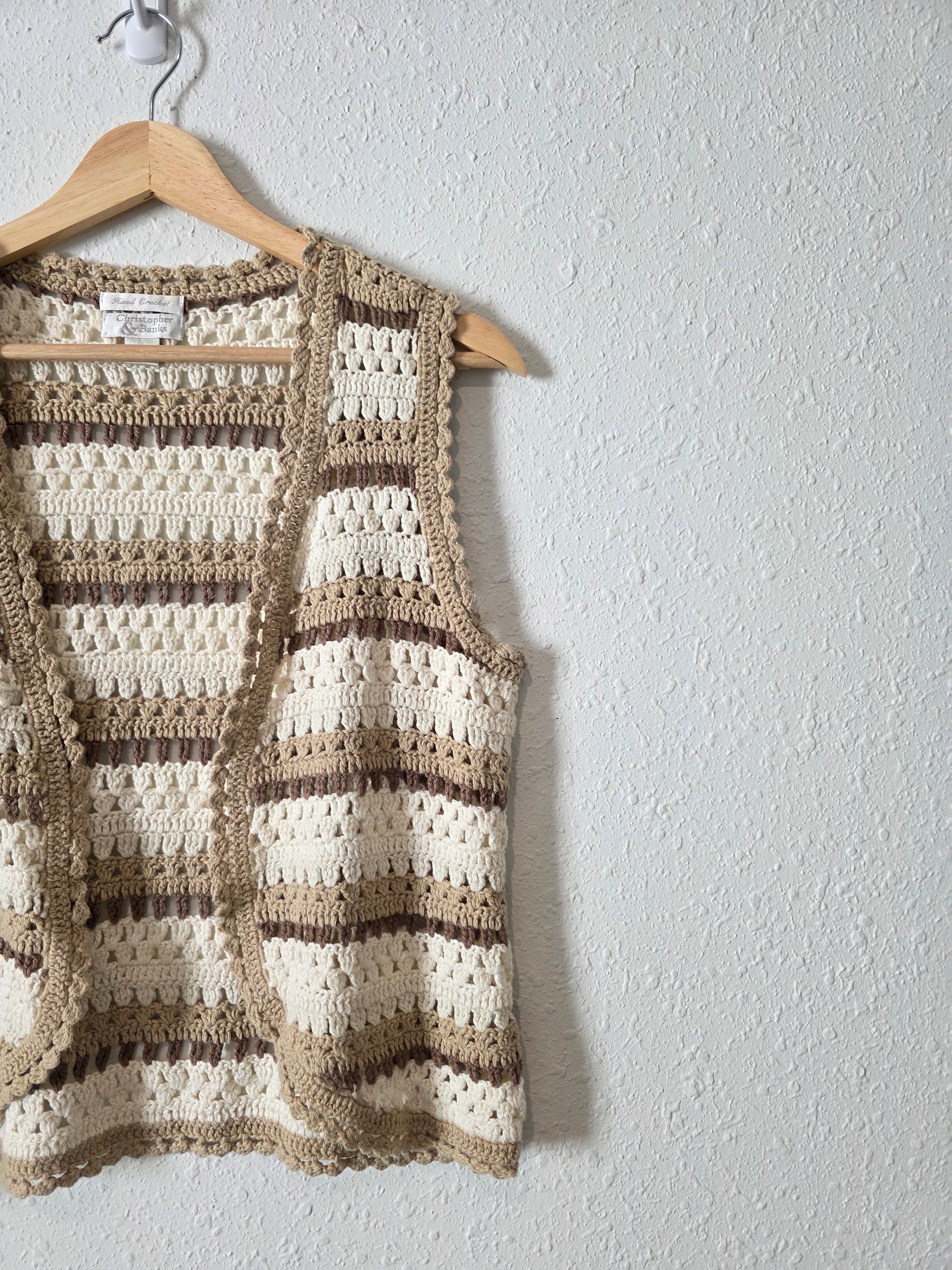Vintage Crochet Knit Top (M)