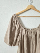 Aerie Textured Puff Sleeve Top (XL)