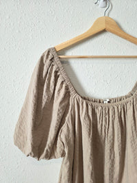 Aerie Textured Puff Sleeve Top (XL)