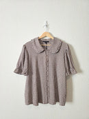 NEW Gingham Collared Top (XL)