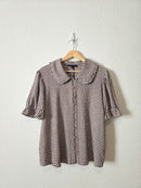 NEW Gingham Collared Top (XL)