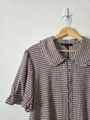 NEW Gingham Collared Top (XL)