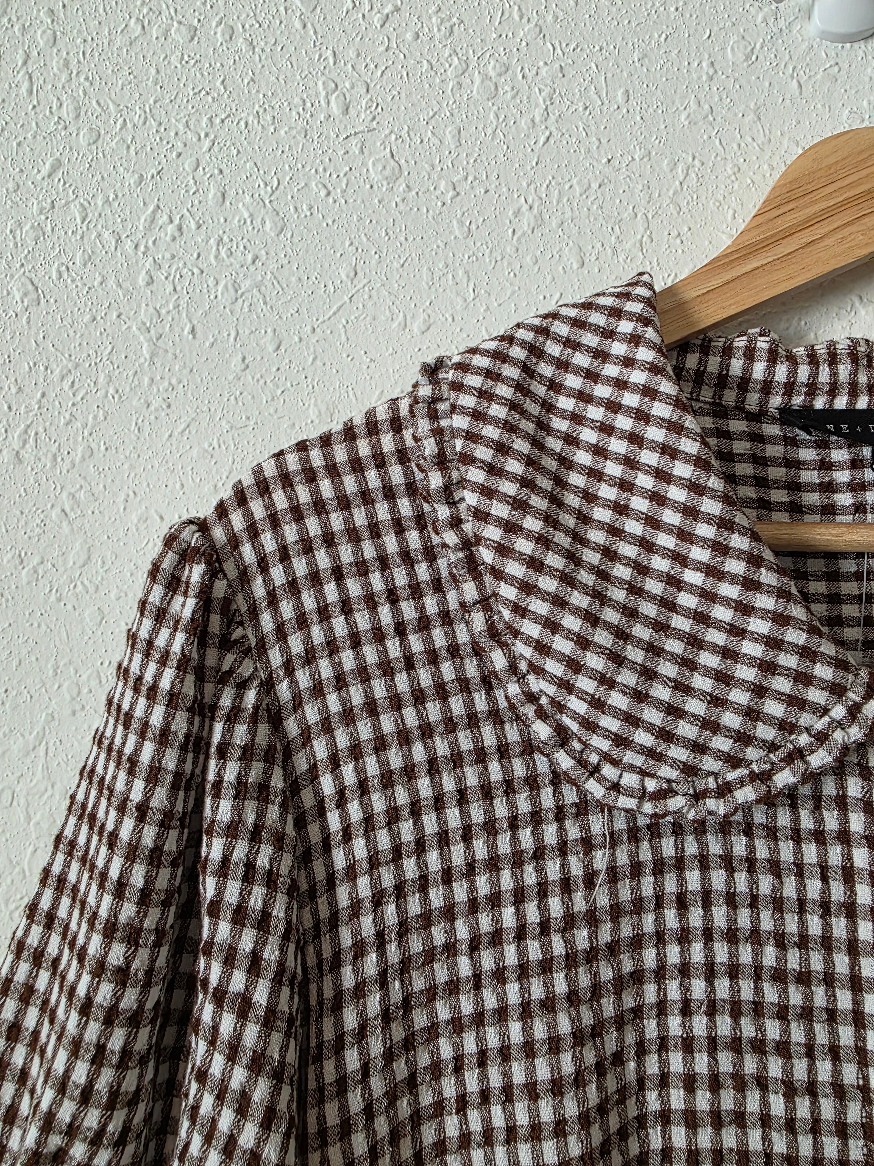NEW Gingham Collared Top (XL)