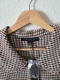 NEW Gingham Collared Top (XL)
