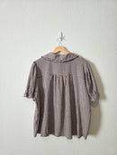 NEW Gingham Collared Top (XL)