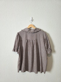 NEW Gingham Collared Top (XL)