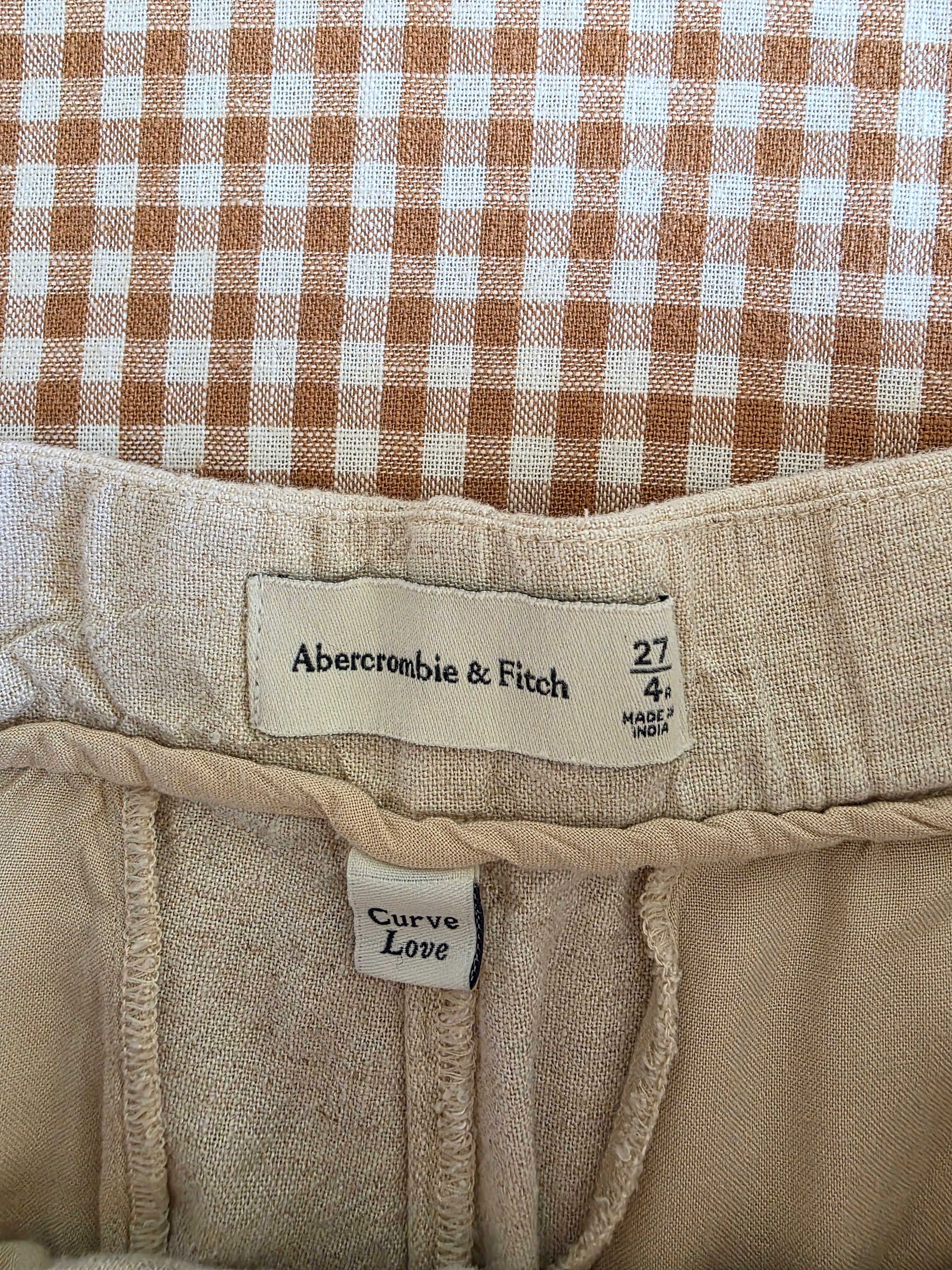 Abercrombie Linen Wide Leg Pants (27/4)
