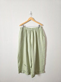 Flax Wide Leg Linen Pants (3X)