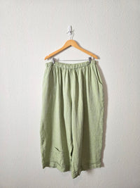 Flax Wide Leg Linen Pants (3X)