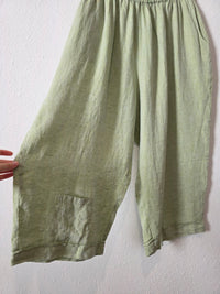 Flax Wide Leg Linen Pants (3X)