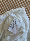 White Cotton Gauze Shorts (XS)