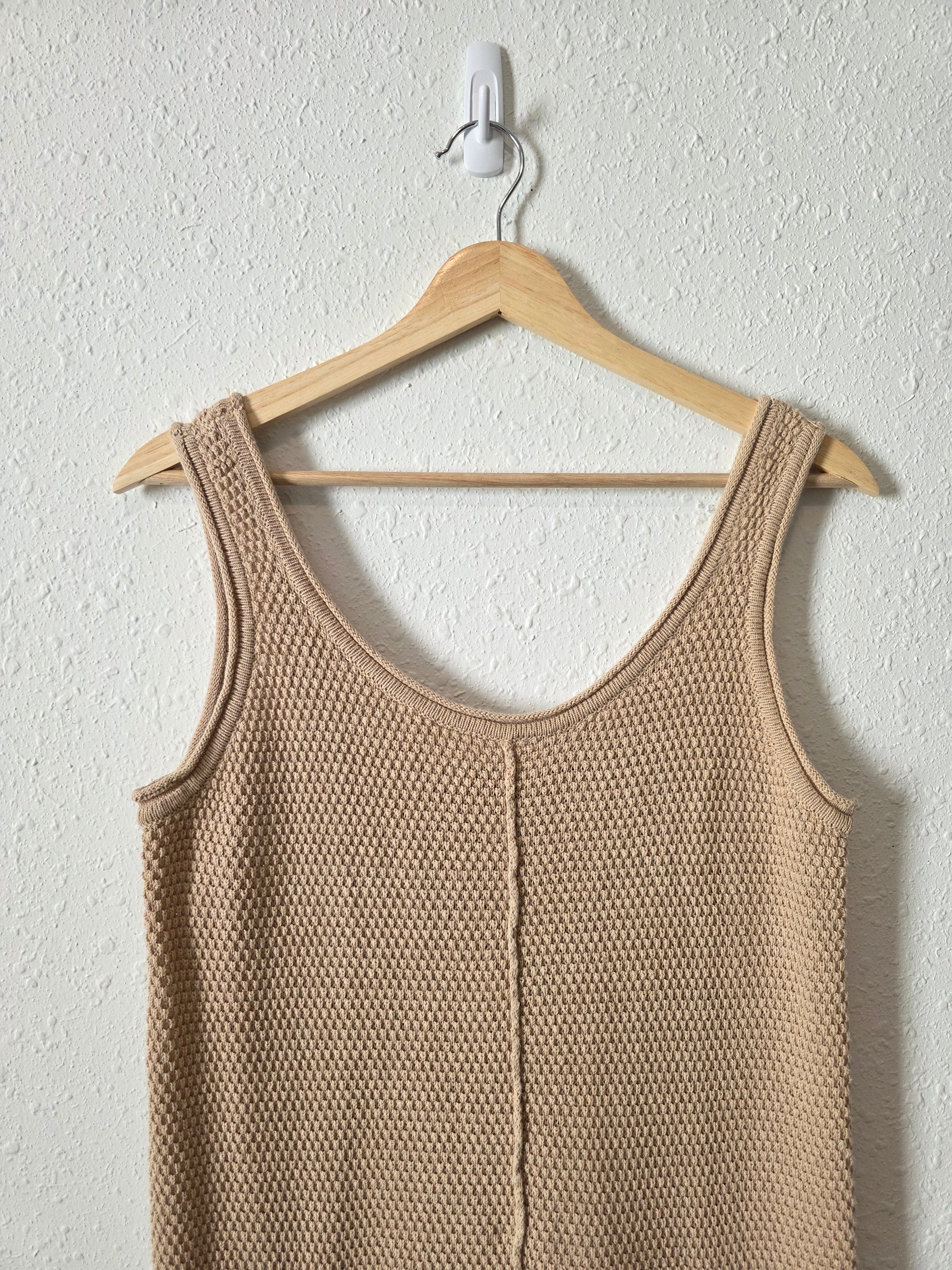 Neutral Waffle Knit Jumpsuit (S)