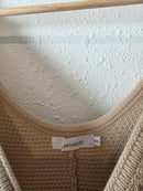 Neutral Waffle Knit Jumpsuit (S)