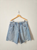 Madewell Relaxed Long Denim Shorts (31)