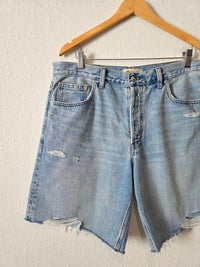 Madewell Relaxed Long Denim Shorts (31)